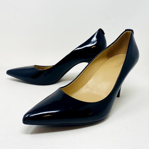 Michael Kors Patent Leather Pumps 4" Heel Black Formal Career Classy - 9.5 - Picture 5 of 5